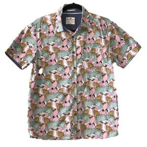 Ditch Plains by Ricky Singh Men's Short Sleeve Button Down Shirt